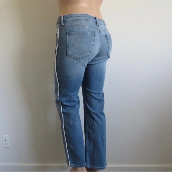 KUT from the KLOTH Jeans Women DISTRESSED Kelsey FAB AB Ankle FLARE Plus Size 16 - Picture 2 of 5